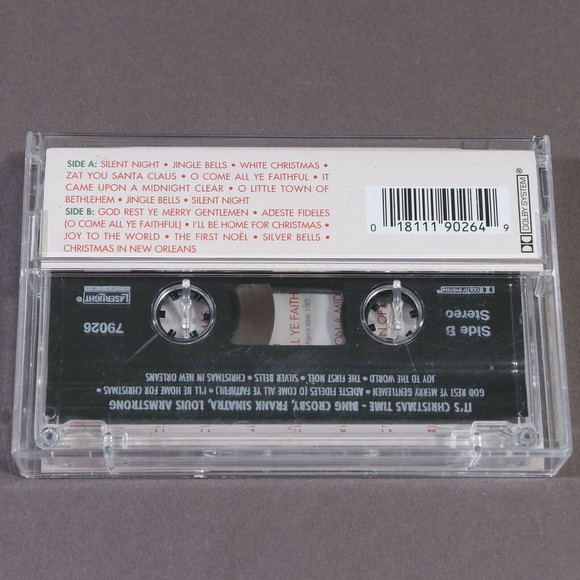 It's Christmas Time Bing Crosby Frank Sinatra Louis Armstrong Cassette Tape 1998 - Picture 2 of 6
